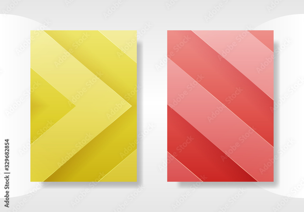 Minimal cover templates. abstract 3d geometric illustration. Eps10 vector.
