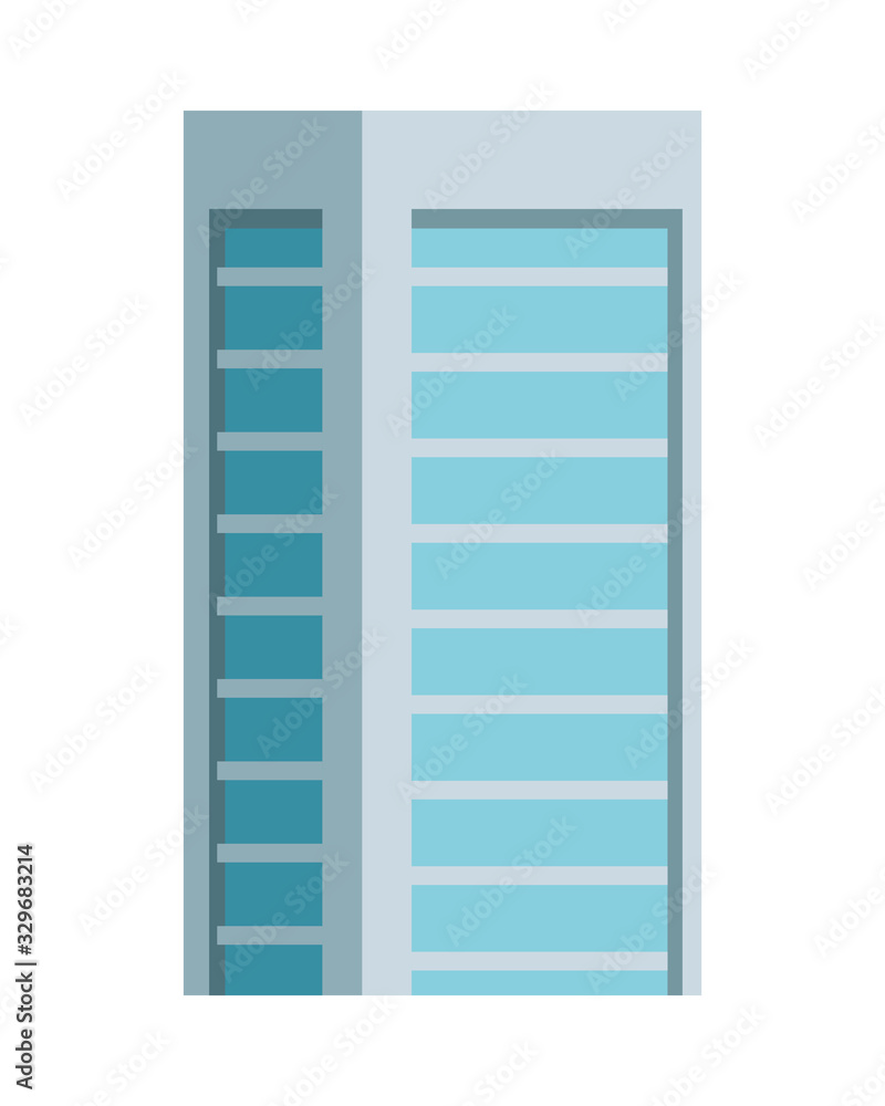 building with windows isolated icon building with windows isolated icon