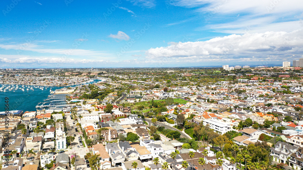 Aerial Photography of Newport Beach, California