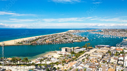 Aerial Photography of Newport Beach, California photo