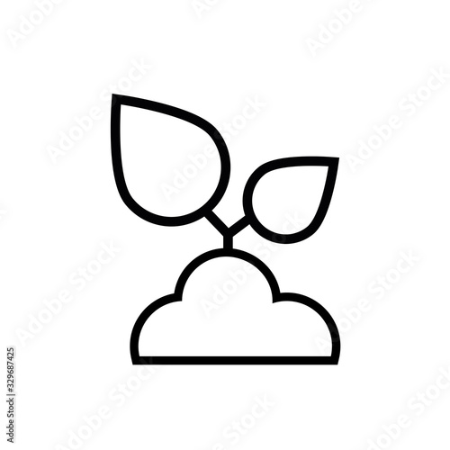 house plant cultivating line style