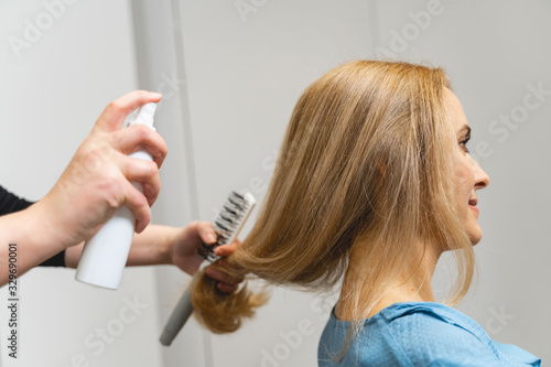 Cheerful young female person waiting for result