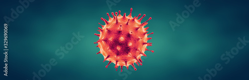 Coronavirus or Flu or monkeypox virus - Microbiology And Virology Concept photo
