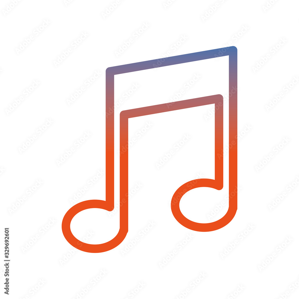 music note sound isolated icon music note sound isolated icon