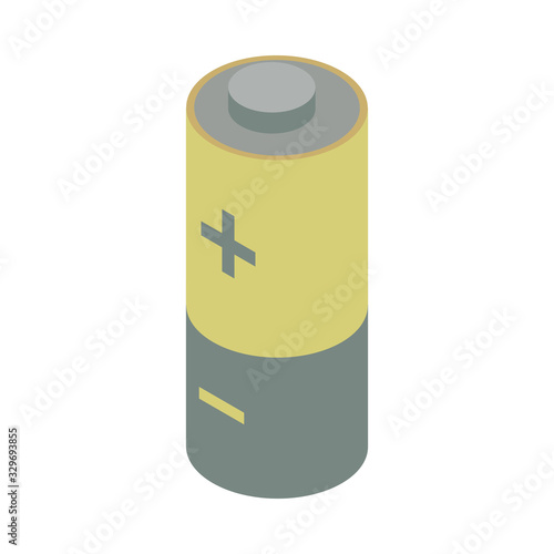 battery power level isolated icon