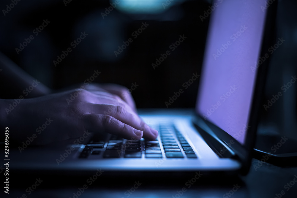 hands typing on laptop keyboard hands typing on laptop keyboard
