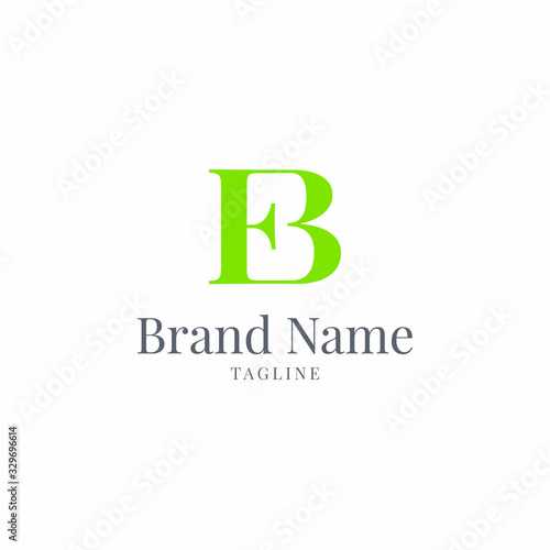 EB elegance luxury logo eco green