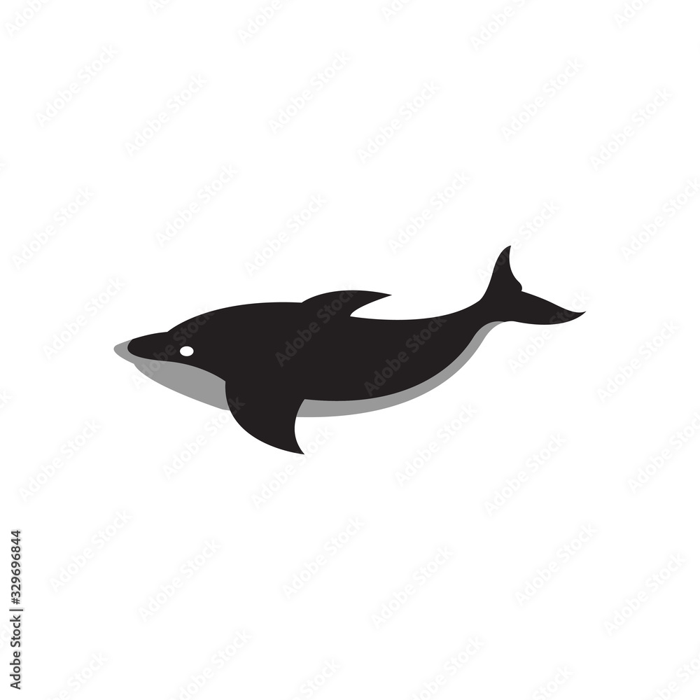 Whale graphic design template vector isolated Whale graphic design template vector isolated