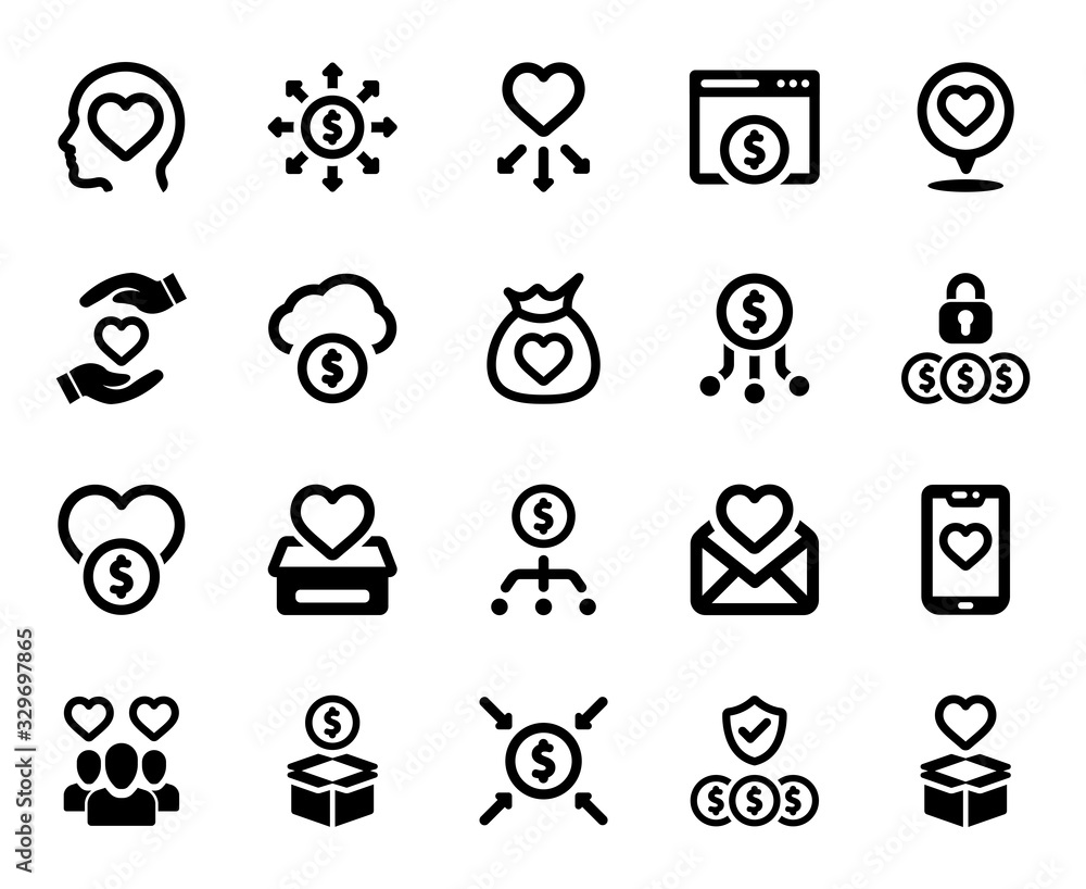 Crowdfunding Icon Set - 2 (Black Series) Crowdfunding Icon Set - 2 (Black Series)