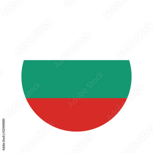 Simple vector button flag - Bulgaria, Bulgaria flag ,Bulgaria national flag illustration symbol.