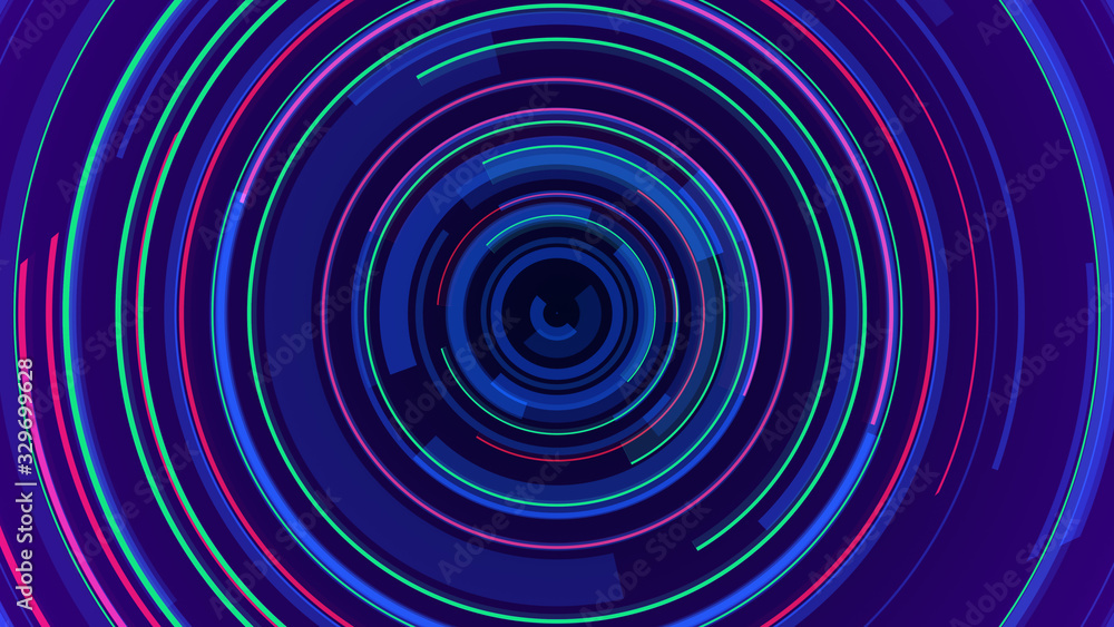 Circle neon lines technology Hi-tech blue background. Abstract graphic digital future concept design. Circle neon lines technology Hi-tech blue background. Abstract graphic digital future concept design.