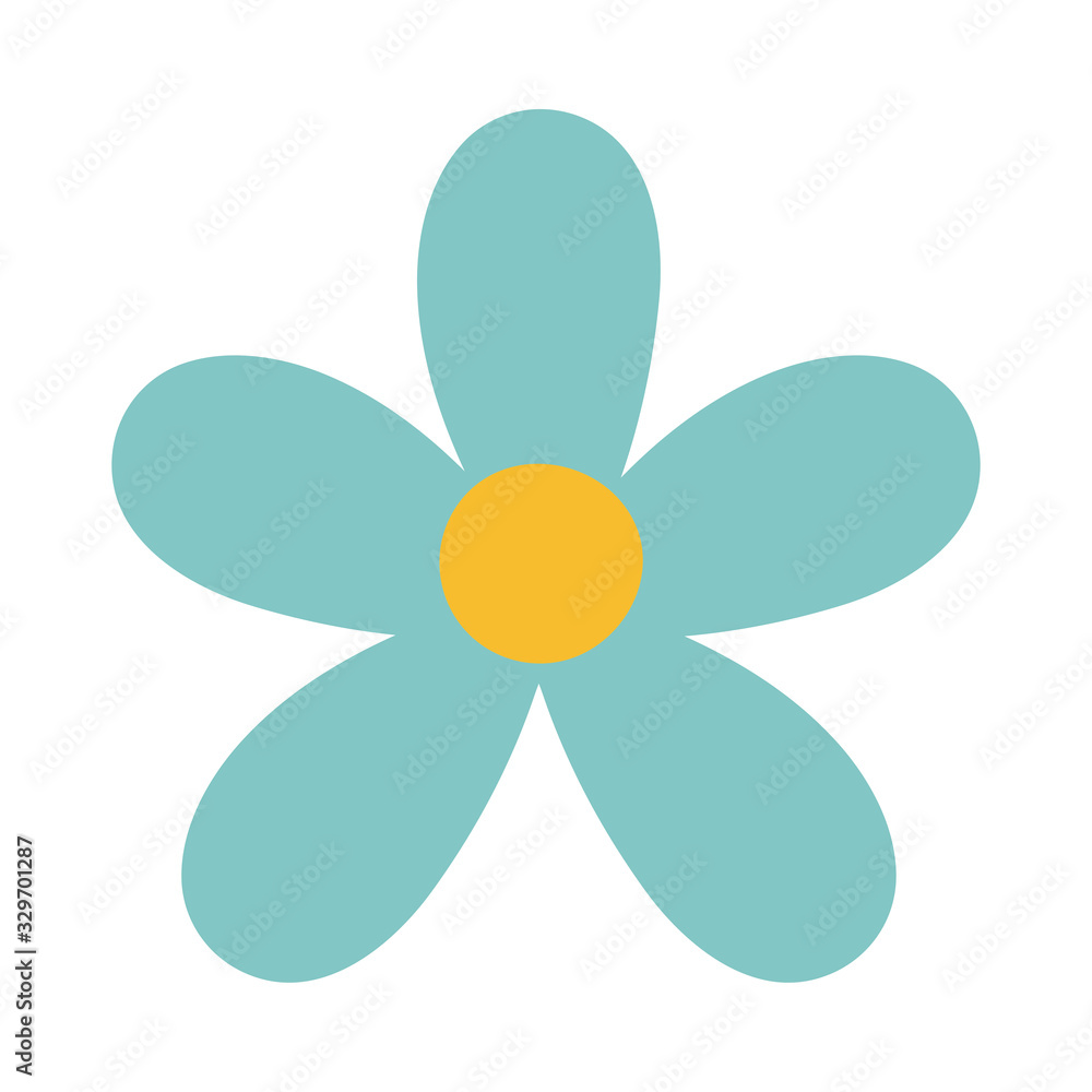 cute spring flower on white background cute spring flower on white background