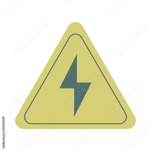 energy triangle label caution icon