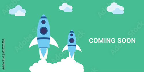 Coming Soon Website Template. Coming Soon Landing Page Design. Coming soon page for a new website.