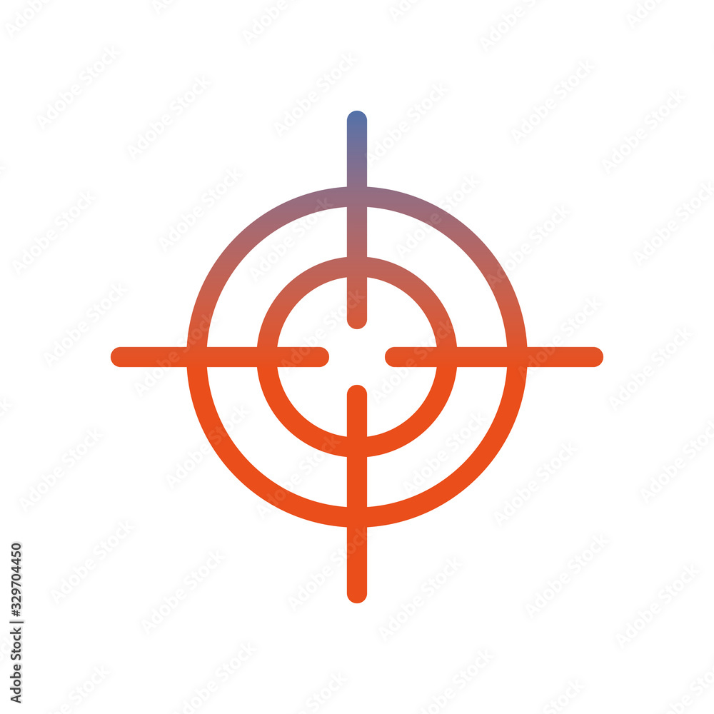 target military force isolated icon target military force isolated icon