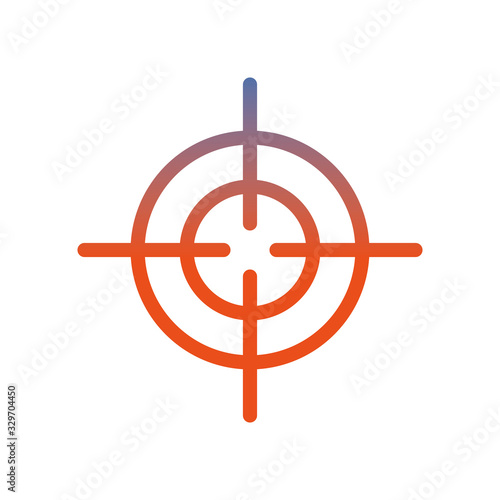 target military force isolated icon