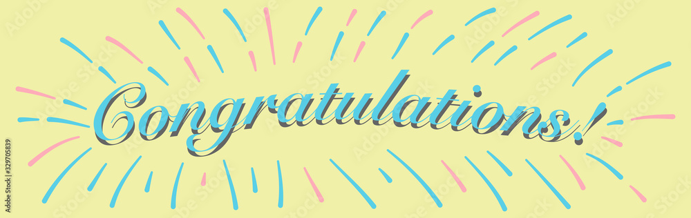 Congratulations banner vector Congratulations banner vector
