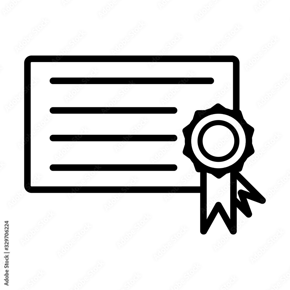 certificate icon vector template certificate icon vector template