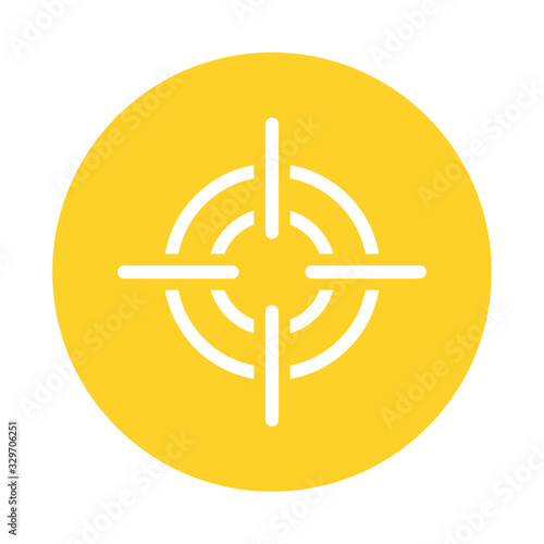 target military force isolated icon