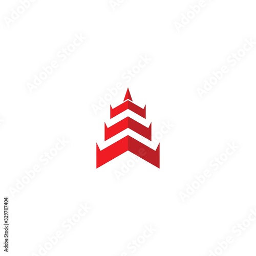 Pagoda building illustration