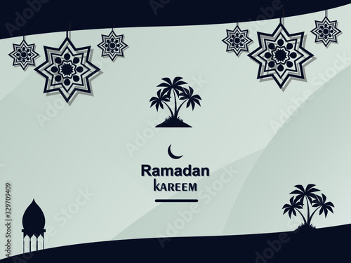 design background illustration  ramadan kareem