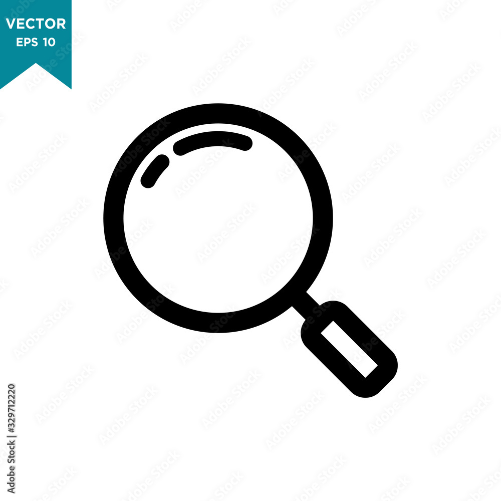magnifying glass vector icon in trendy flat design magnifying glass vector icon in trendy flat design