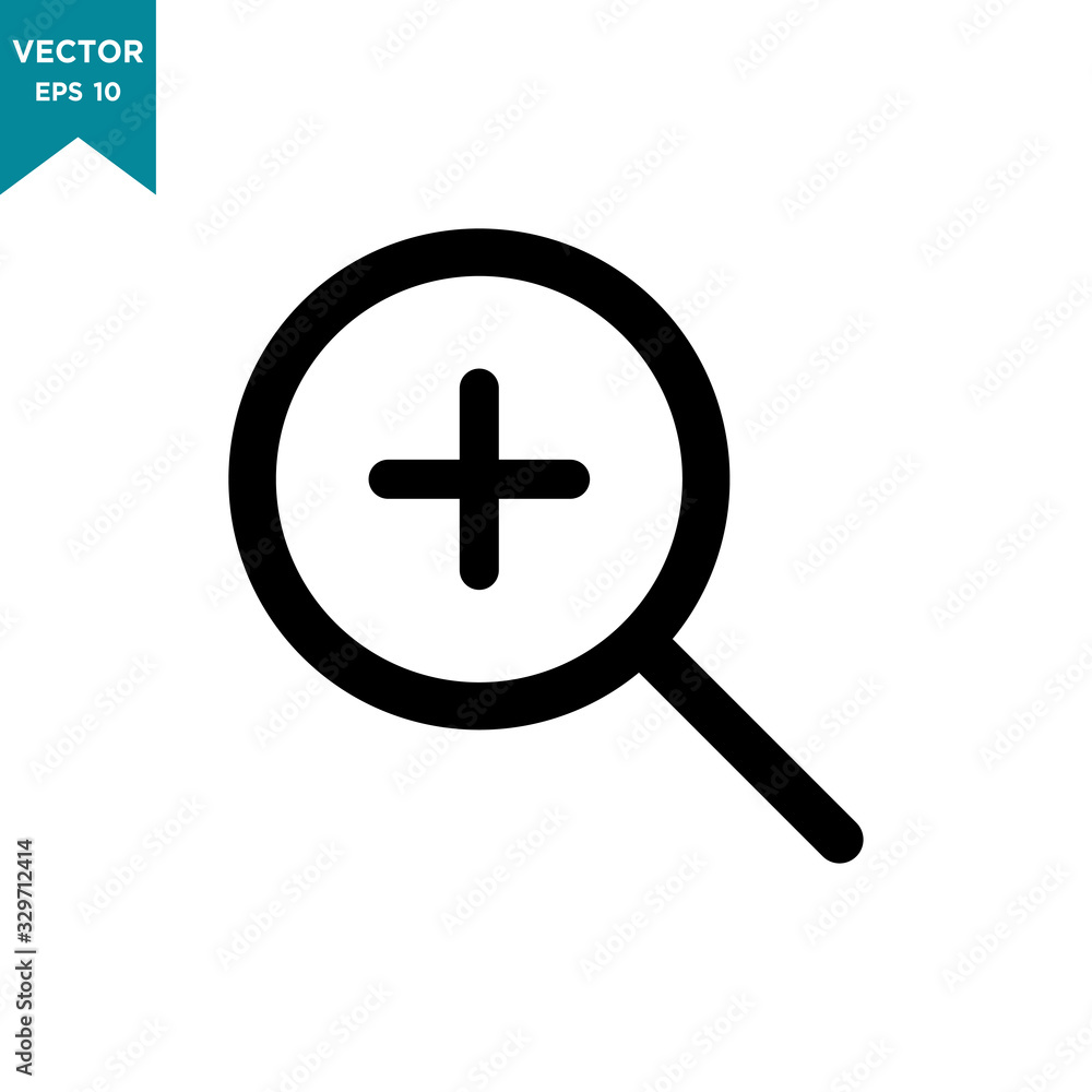 magnifying glass vector icon in trendy flat design magnifying glass vector icon in trendy flat design