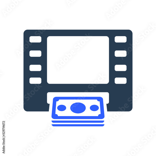 ATM cash withdraw icon