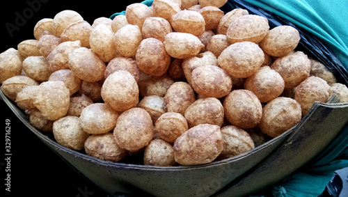 Pani Puri, Golgappe, Chat item, India snacks photo