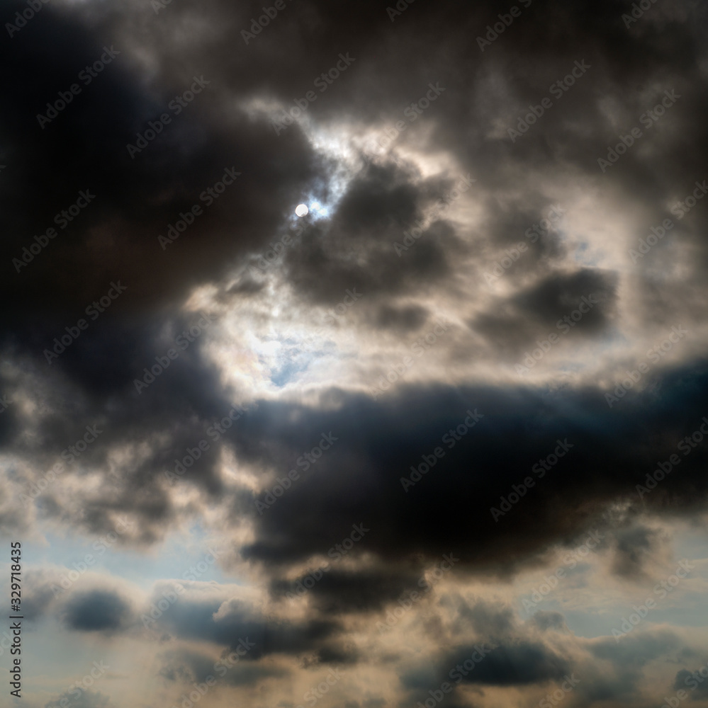 Fototapeta premium The sky in the clouds in the open air.