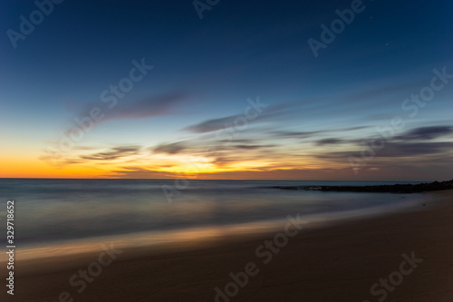 beautiful sky over the ocean before sunrise © Mike Mareen