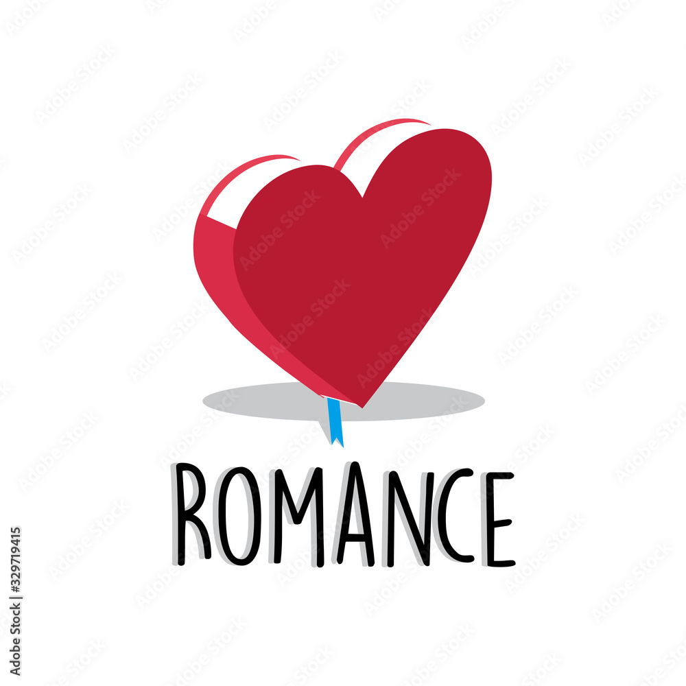 The Romance Red Love Book Logo