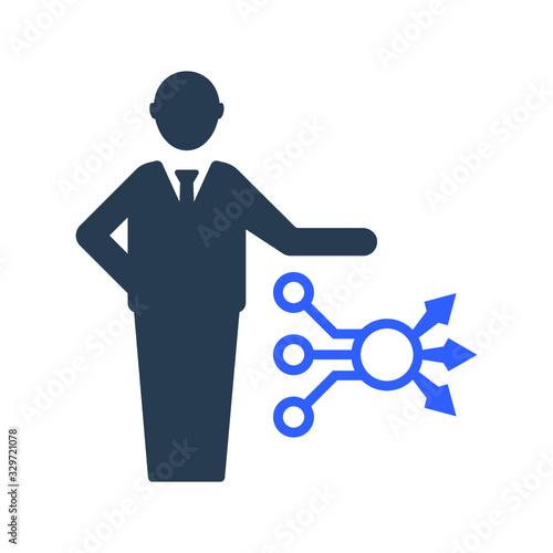 Presenting tactical way icon
