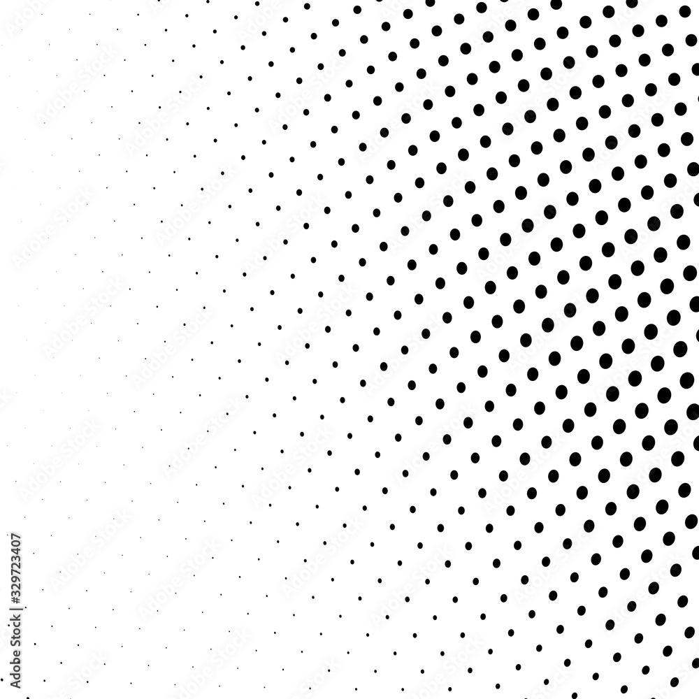 Abstract monochrome halftone texture. Chaotic wave of black dots on a white background Abstract monochrome halftone texture. Chaotic wave of black dots on a white background