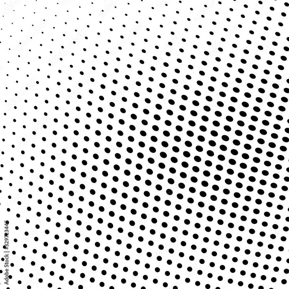Abstract monochrome halftone texture. Chaotic wave of black dots on a white background Abstract monochrome halftone texture. Chaotic wave of black dots on a white background