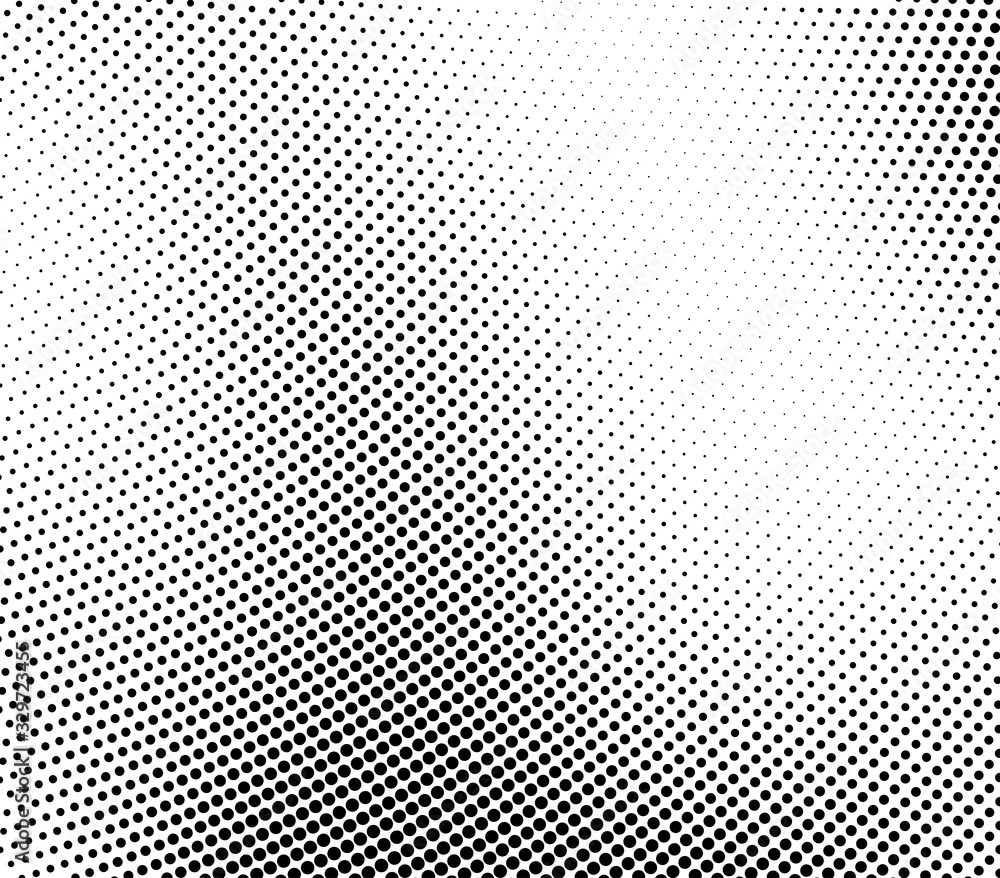 Abstract monochrome halftone texture. Chaotic wave of black dots on a white background Abstract monochrome halftone texture. Chaotic wave of black dots on a white background