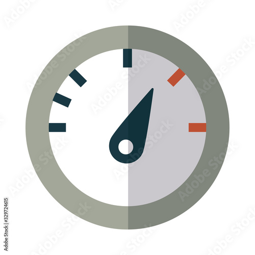 pressure display on white background