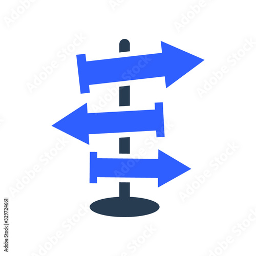 Direction, Way icon