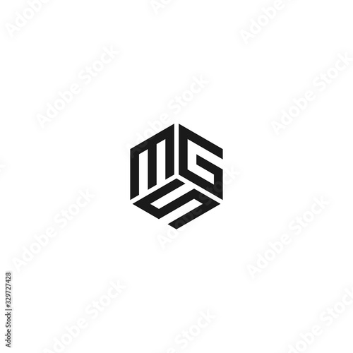 Letter MGS MSG SMG Logo Design Creative Modern Letters Vector Icon Logo Illustration