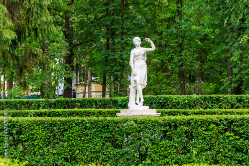 Marble statue of Dancer in Pavlovsk park, Russia