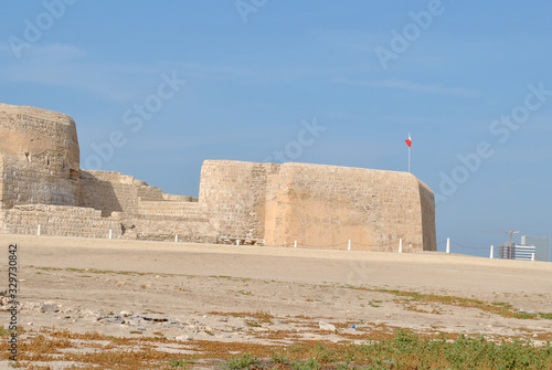 Bahrain National Fort view at Sunny day