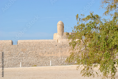 Bahrain National Fort view at Sunny day