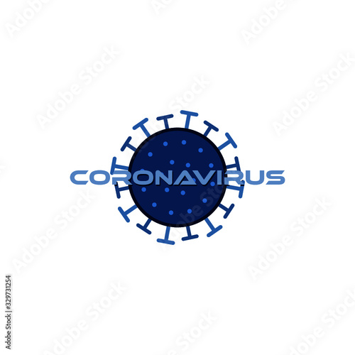 Coronavirus sign. Corona virus icon isolated on white background