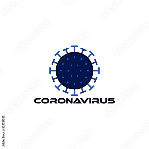 Coronavirus sign. Corona virus icon isolated on white background