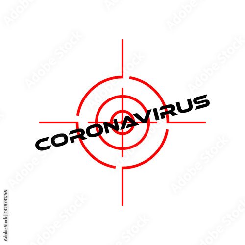 Coronavirus sign. Corona virus icon isolated on white background