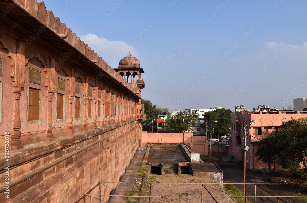 Bhopal, Madhya Pradesh/India - January 17, 2020 : Jama Masjid or Taj Ul Masjid or Mosque