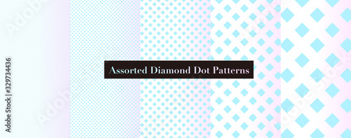 Assorted Diamond Dot Patterns