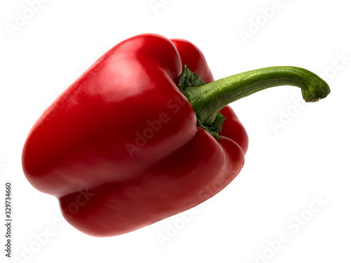 Graphic resources of an isolated object of sweet bell pepper on a white background