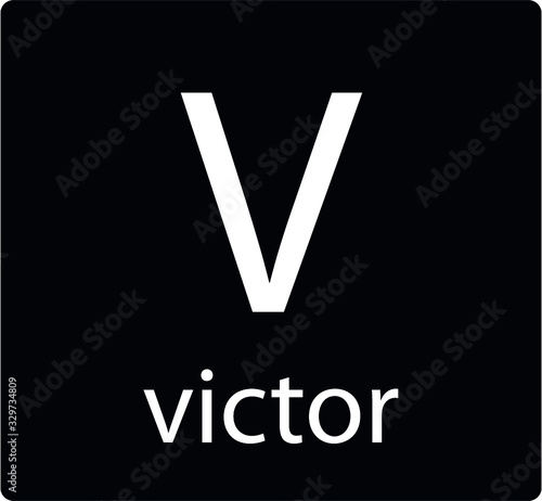 Army Phonetic Alphabet Letter Victor