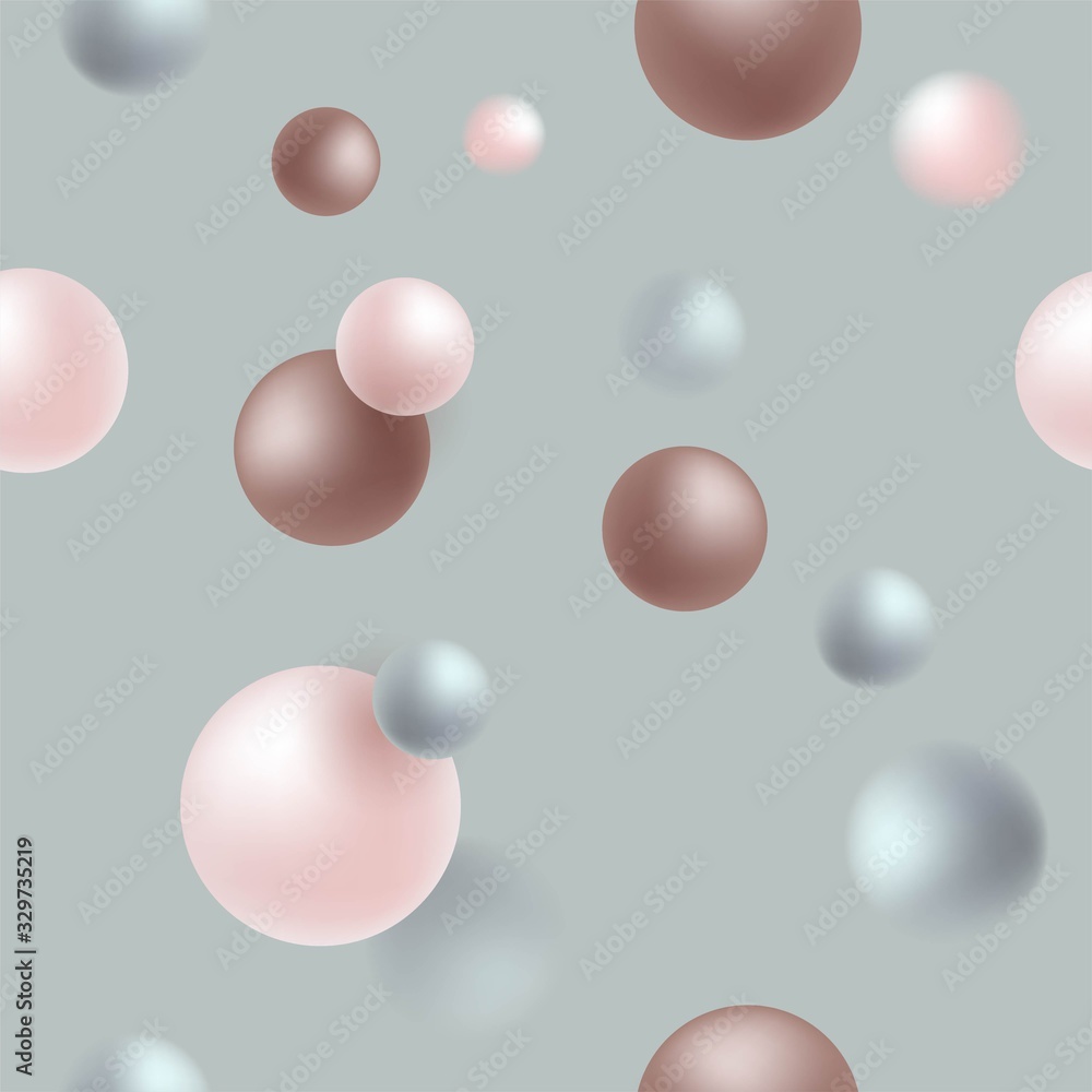 Abstract Seamless Pattern with 3d shapes. Minimal design. Vector illustration Abstract Seamless Pattern with 3d shapes. Minimal design. Vector illustration